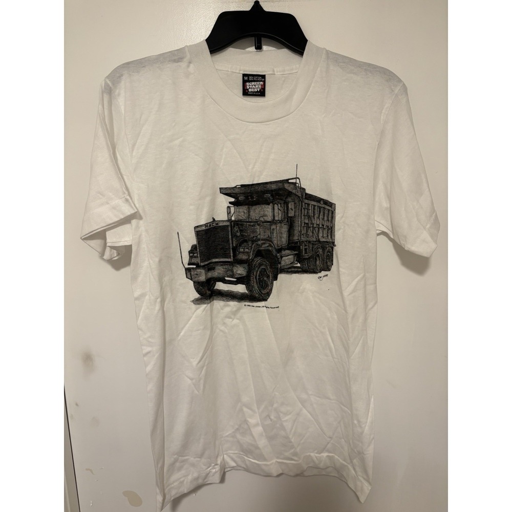 Vintage Mack Truck Dump Truck T-shirt Size Med